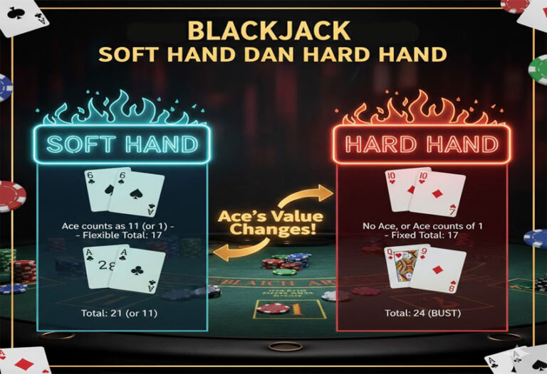 Blackjack: Perbedaan Soft Hand dan Hard Hand